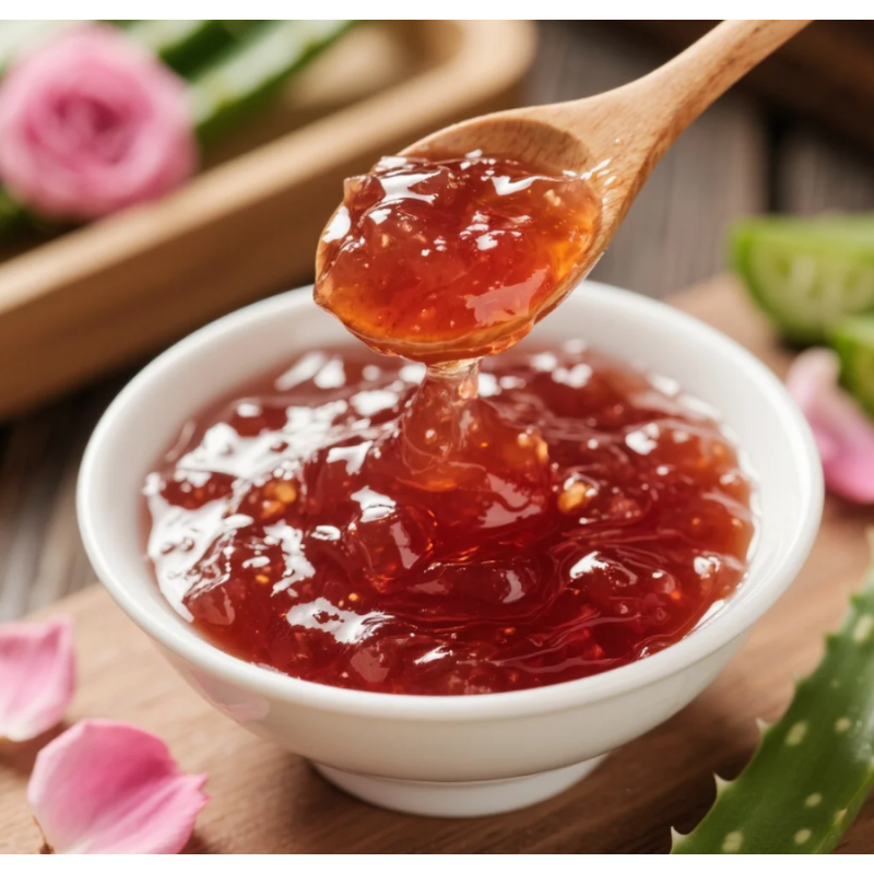 Aloe Vera Rose Jam Factory - Premium with Real Petals for Bakery Dessert Tea