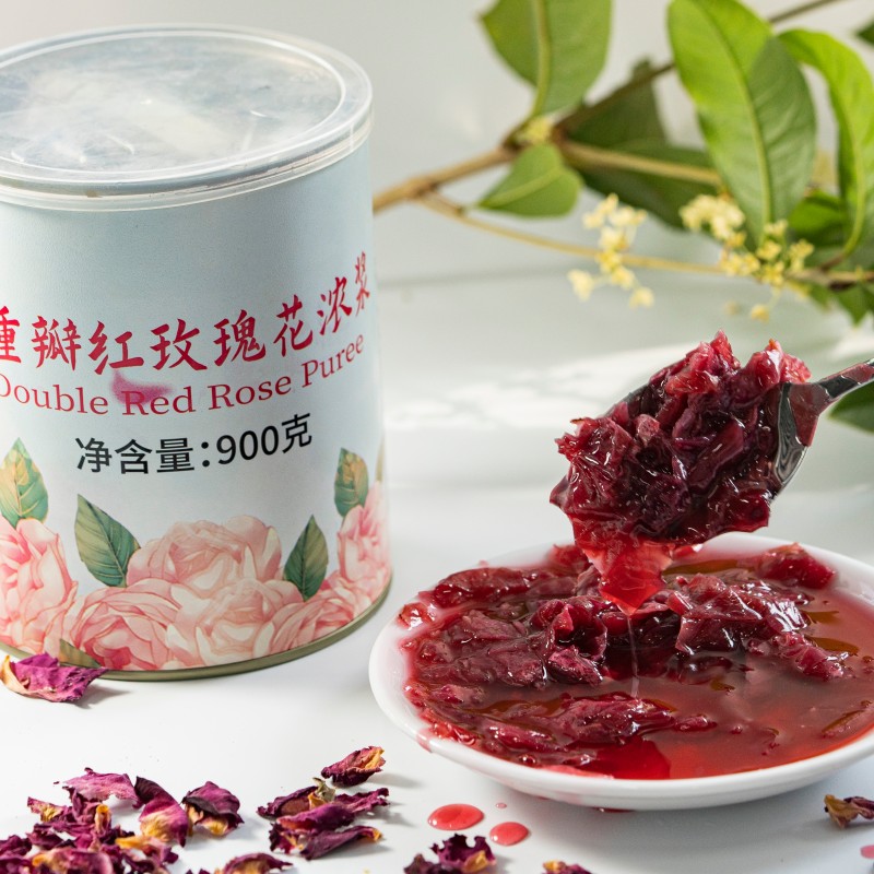 Rose Flower Sauce Supplier - Factory Sale Edible Double Rose Jam for Baking