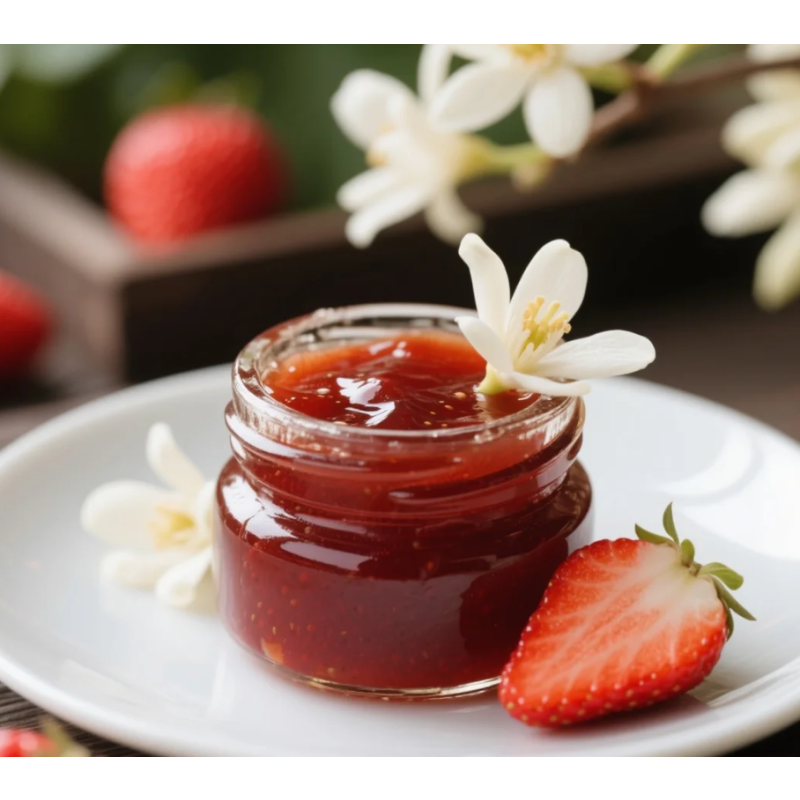 Strawberry Magnolia Jam Supplier - Premium with Real Flowers for Bakery Dessert