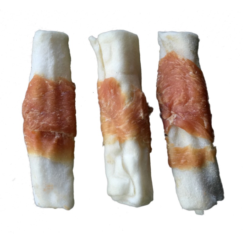 Rawhide Chews Factory - Private Label Pet Treats Supplier Dog Chews Chicken Meat Wrapped Rawhide