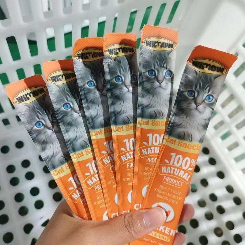 Cat Snack Manufacturer - Wimow Customized Wholesale 15g Wet Snack Various Flavors Salmon Tuna