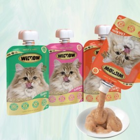 Cat Meat Soup Supplier - WIMOW Pet Snack Cat Meat Soup 3 Flavors Wet Food 40g*10pcs