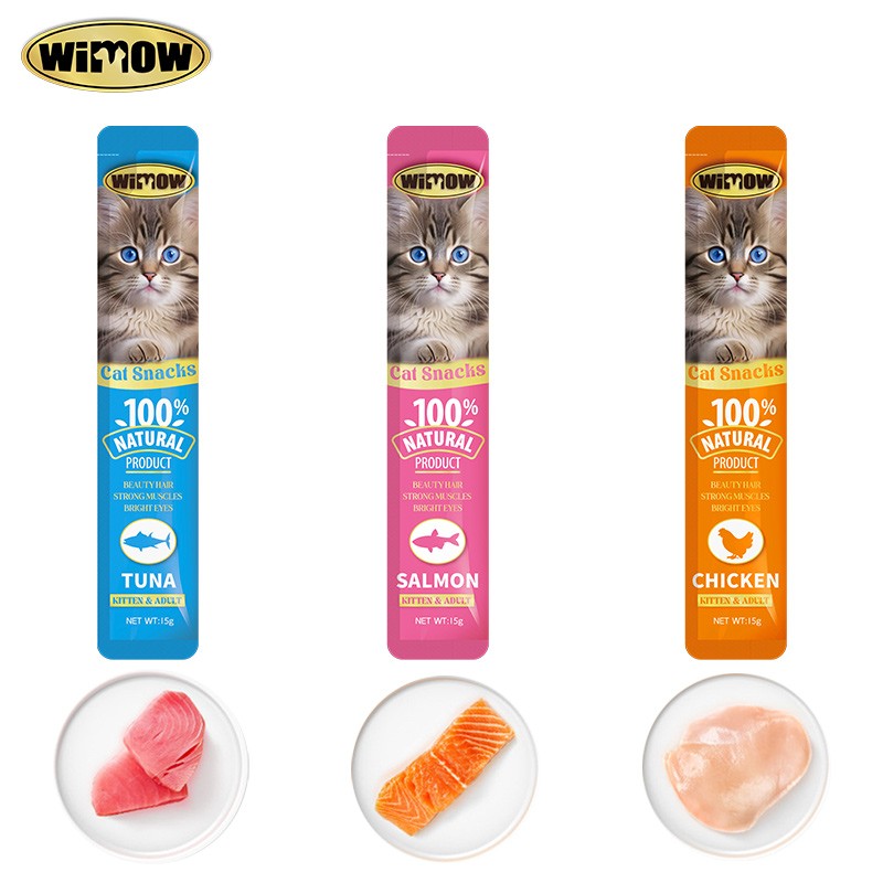 Creamy Cat Treats Supplier - Wimow Wholesale 15g Creamy Squeeze Licking Bulk Treats Wet Food