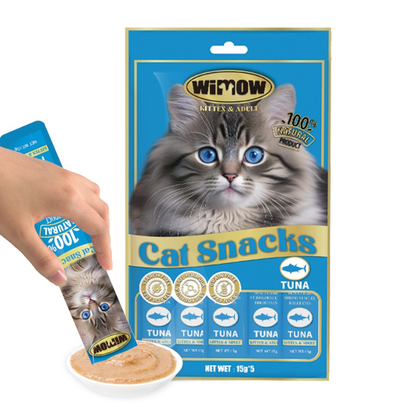 Wet Cat Food Factory - Recruit Agent OEM ODM Free Sample 15g Health Nutrition Creamy Food Pouch