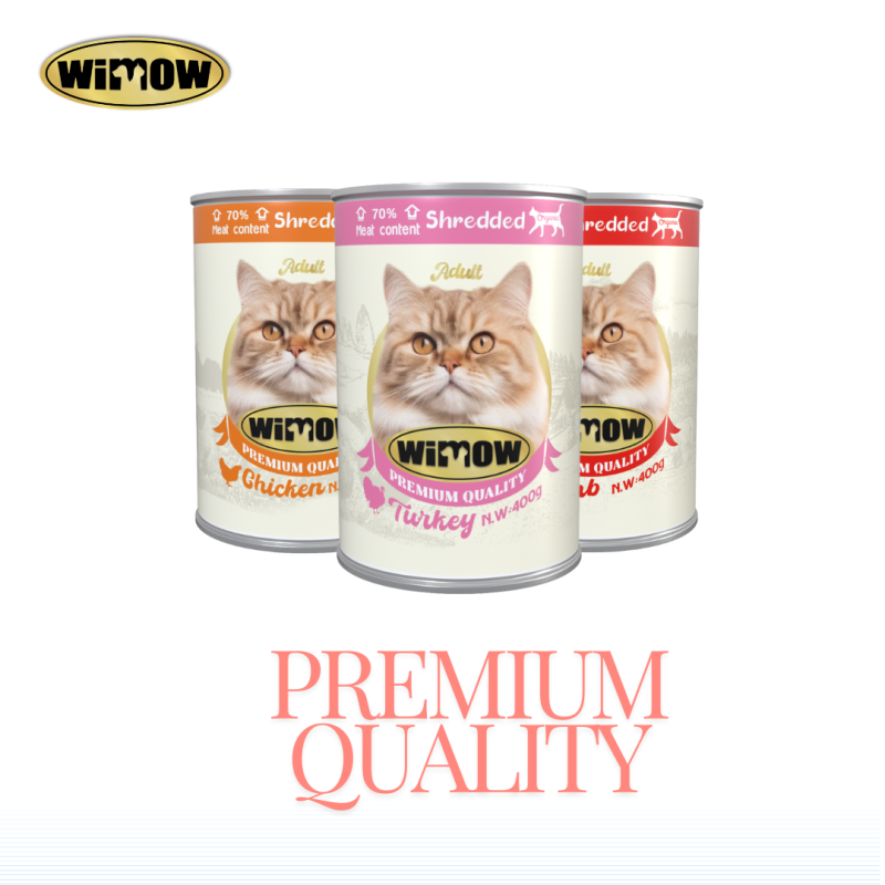 Cat Can Food Supplier - Pet Food OEM Cat Can Food Chicken Shredded Meat Wet Treats 400g Canned