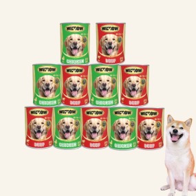 Dog Canned Food Supplier - 400g Wimow High Protein Original Natural Chicken Chunk Wet Canned Food