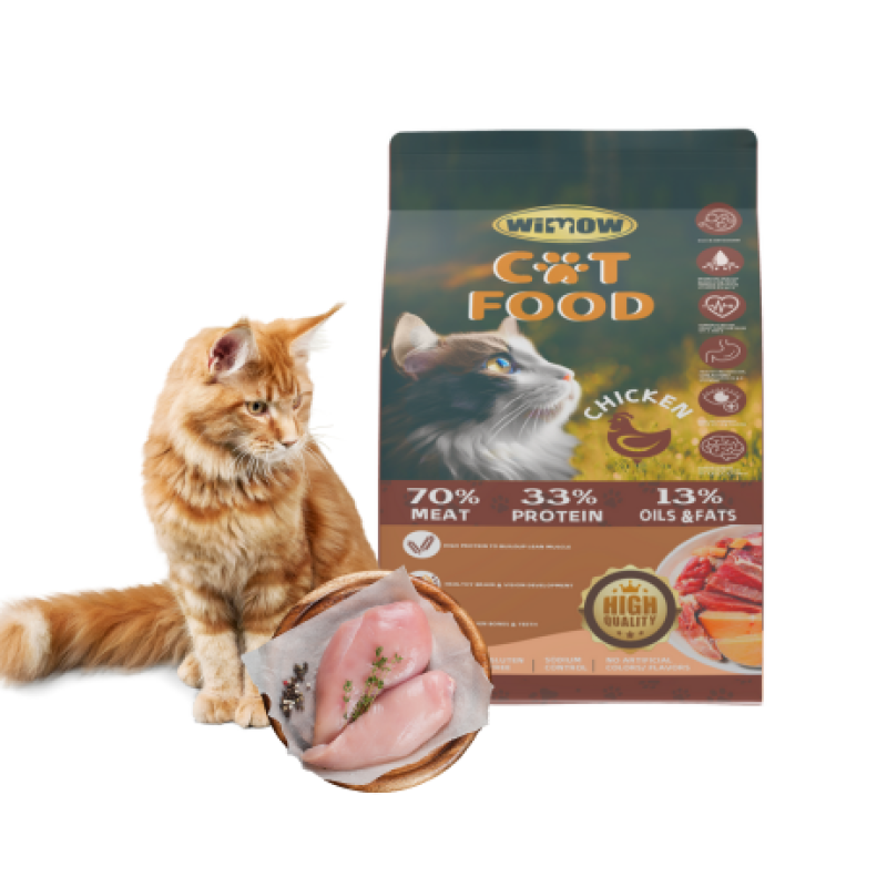 Organic Cat Food Supplier - OEM ODM Organic Cat Food High Protein Dry Bulk 3kg Original Meat