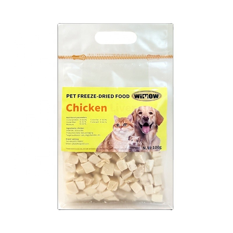 Freeze-Dried Chicken Supplier - Organic Freeze-Dried Chicken Cubes 100g Protein-Rich Pet Food Snack