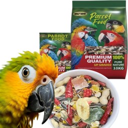 Parrot Food Manufacturer - WIMOW 2kg 10kg Sunflower Seeds Mixed Fruits Chili Macaw Feed Parrot
