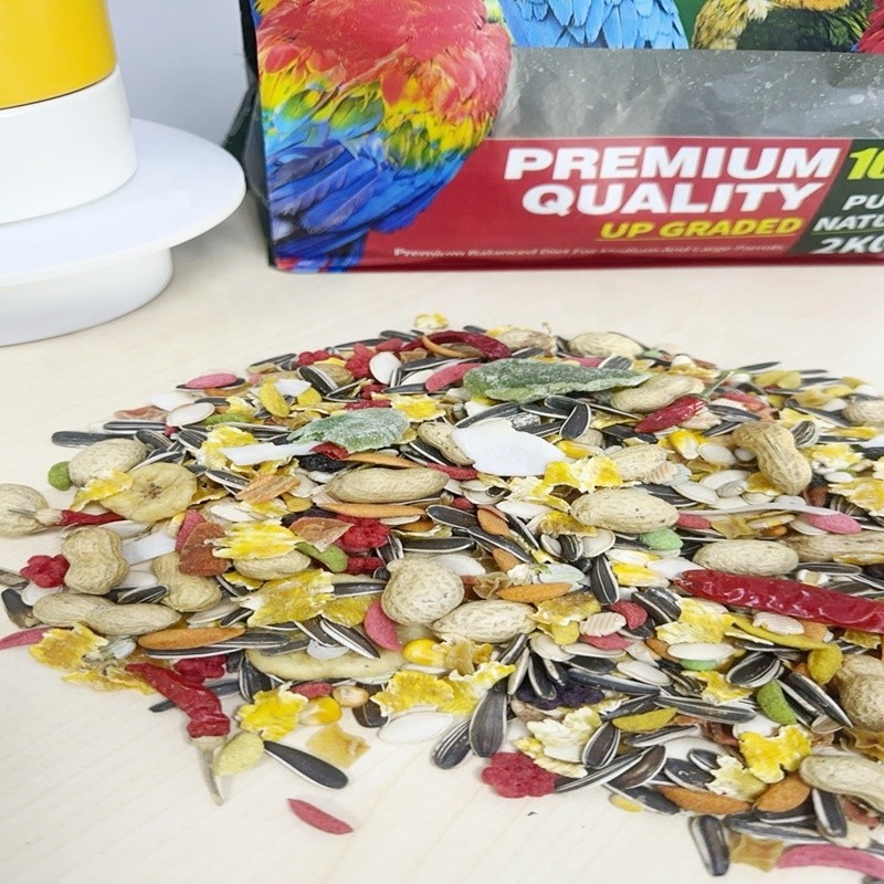 Bird Food Factory - Wimow Small Animals Snack 2kg 10kg Parrot Seeds Fruit Mixed Bird Food