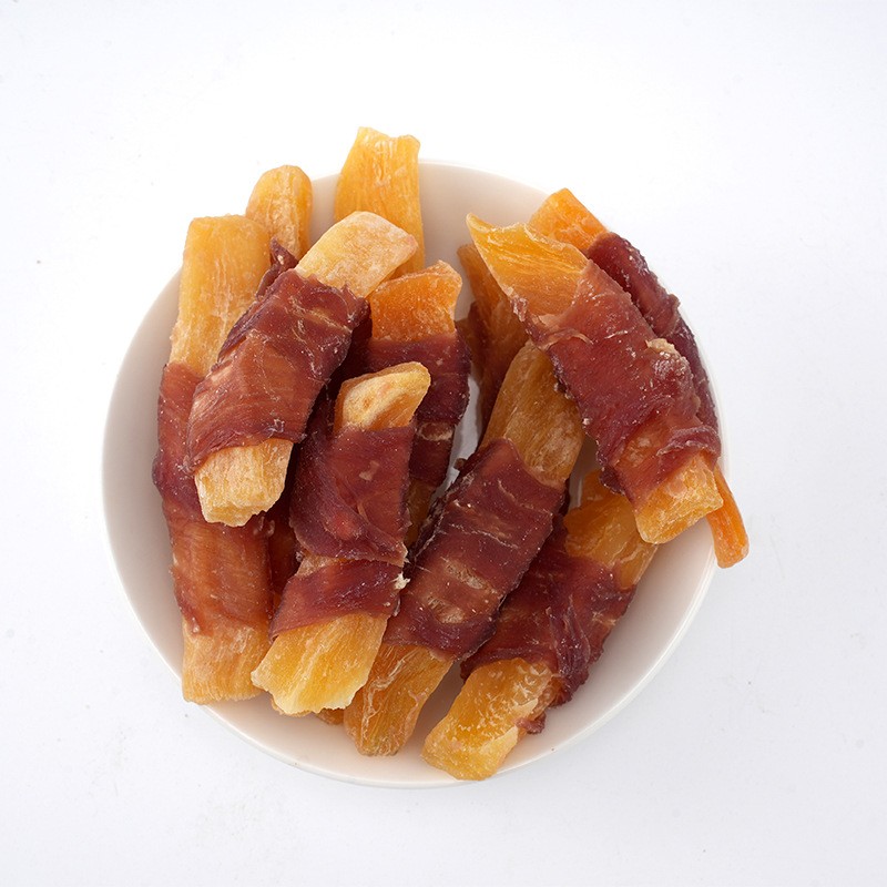 Dog Chews Manufacturer - Bleached Expanded Rawhide Bones White Dog Chews Bully Sticks Dog Treats