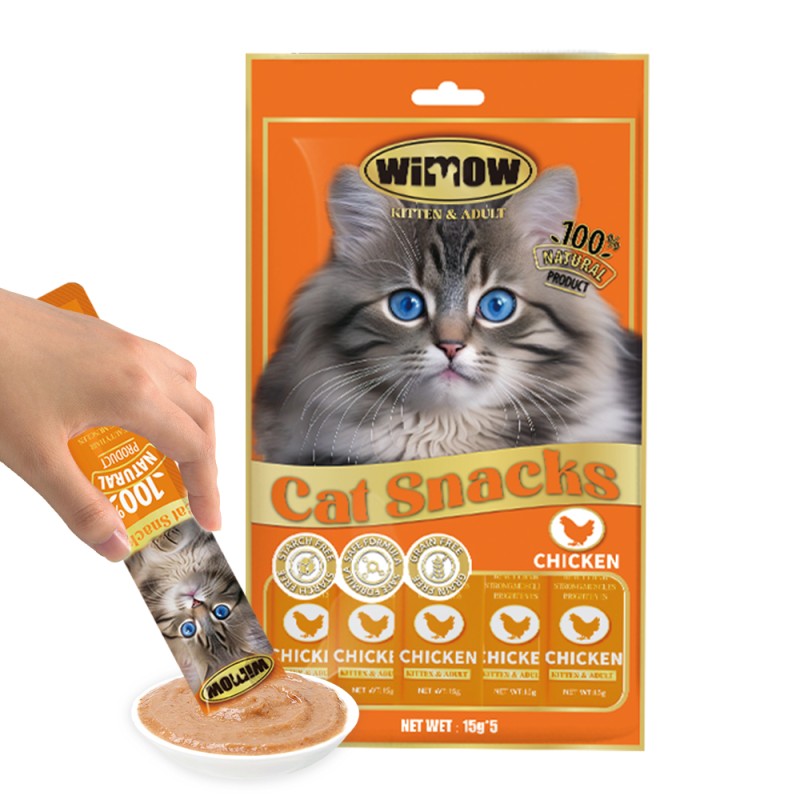 Wet Cat Food Factory - Recruit Agent OEM ODM Free Sample 15g Health Nutrition Creamy Food Pouch