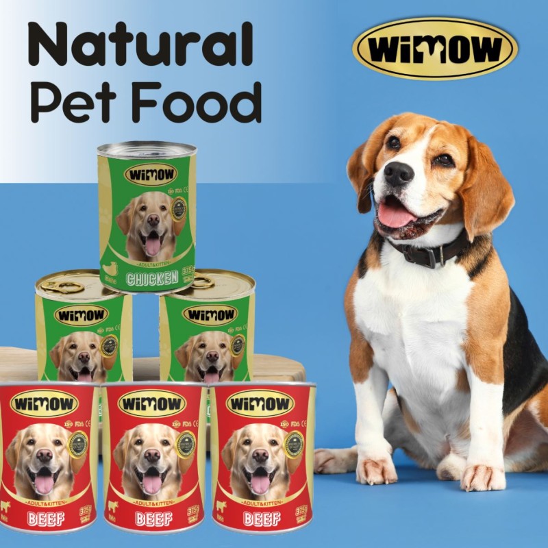 Wet Cat Food Manufacturer - Wimow High Quality 400g Wet Cat Food High Grade Beef Flavor Can
