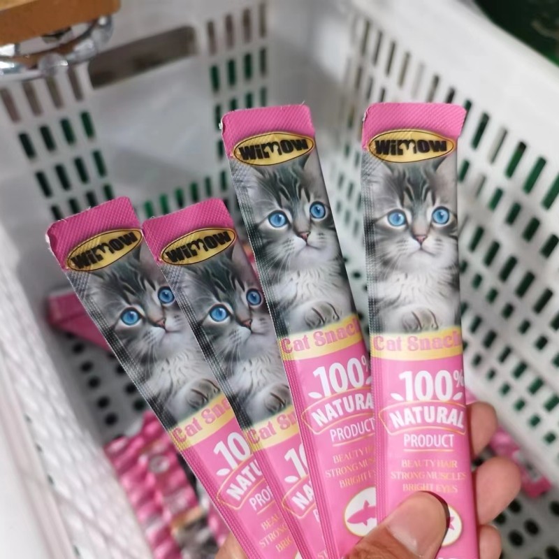 Wet Cat Food Factory - High Quality Free Samples Wet Food Creamy Treats Pouches Stick Fish Salmon