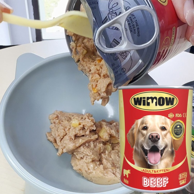 Wet Cat Food Manufacturer - Wimow High Quality 400g Wet Cat Food High Grade Beef Flavor Can