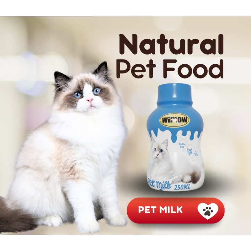 Pet Milk Manufacturer - Wimow 250ml Pet Milk Lactose Free Natual Milk Formula for Cats Health