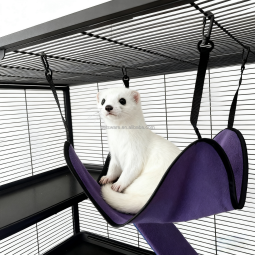Pet Hammock Supplier - Super Soft Fleece Hanging Pet Cage Hammock for Small Animals Interactive Toy