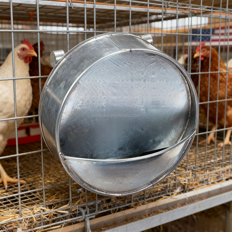 Bucket Waterer Manufacturer - Galvanized Bucket Chicken Waterer Tip Over Bucket Waterer Steel Bucket