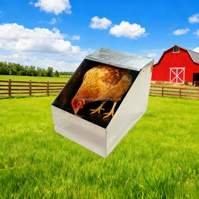 Metal Nest Box Factory - Galvanized Metal Small Animal Nest Box for Rabbits Chickens Steel Iron