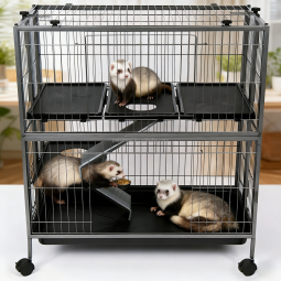 Ferret Cage Supplier - Deluxe Large Space Small Animal Multi-Level Ferrets Cage Hutch Tubular Mansion