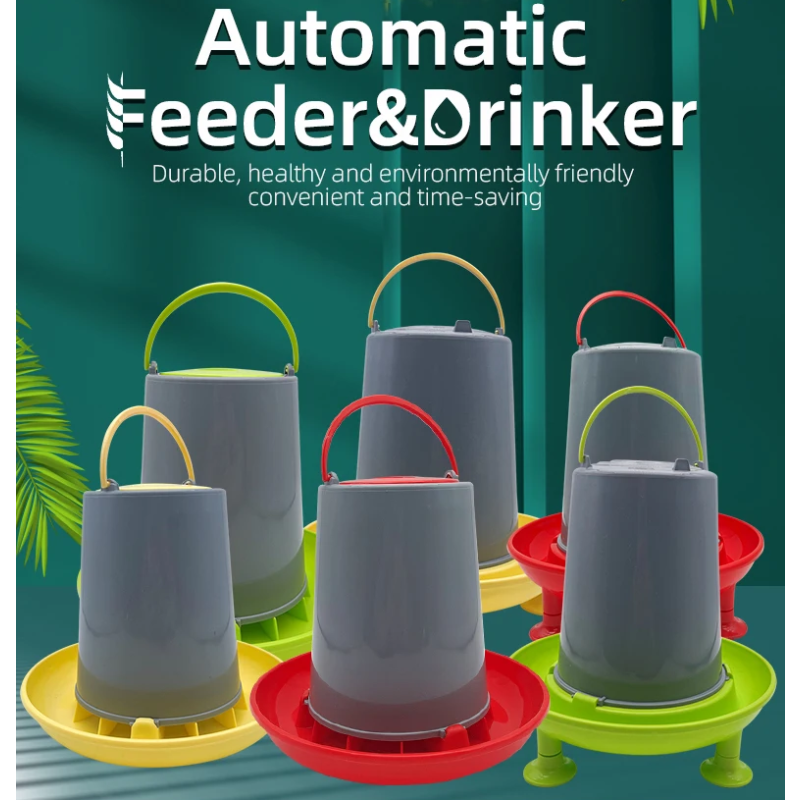 Gravity Feeder Factory - High Quality Plastic Automatic Chicken Duck Poultry Gravity Drinkers Feeders