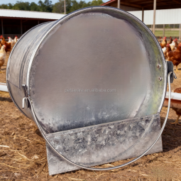Poultry Feeder Supplier - Galvanized Chicken Corner Cage Feeder Farm Market Hanging Poultry Feeder
