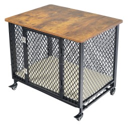 Covered Cage Supplier - Multi-Sizes Foldable Dog Cages with 2 Doors Leak-proof Tray Fabric Cover