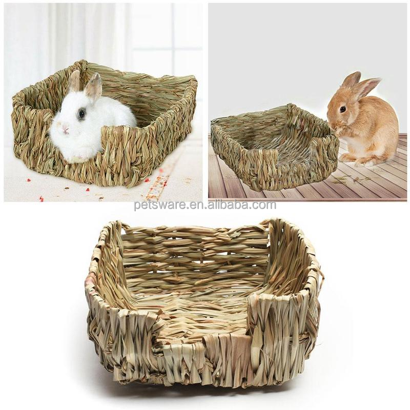 Grass Bed Supplier - Grass Mat Woven Bed for Small Animals Rabbits Ferrets Guinea Pigs Woven Bed
