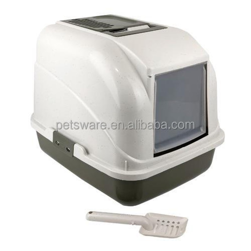 Corner Litter Box Manufacturer - Flip Top Hooded Corner Cat Litter Box for Space Saving