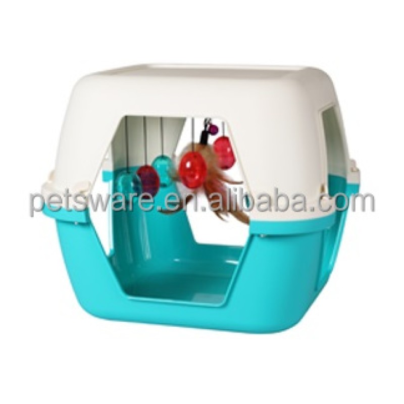 Pet Toy Factory - Cat Food Treat Dispenser Ball with Scratching Mat for Entertainment