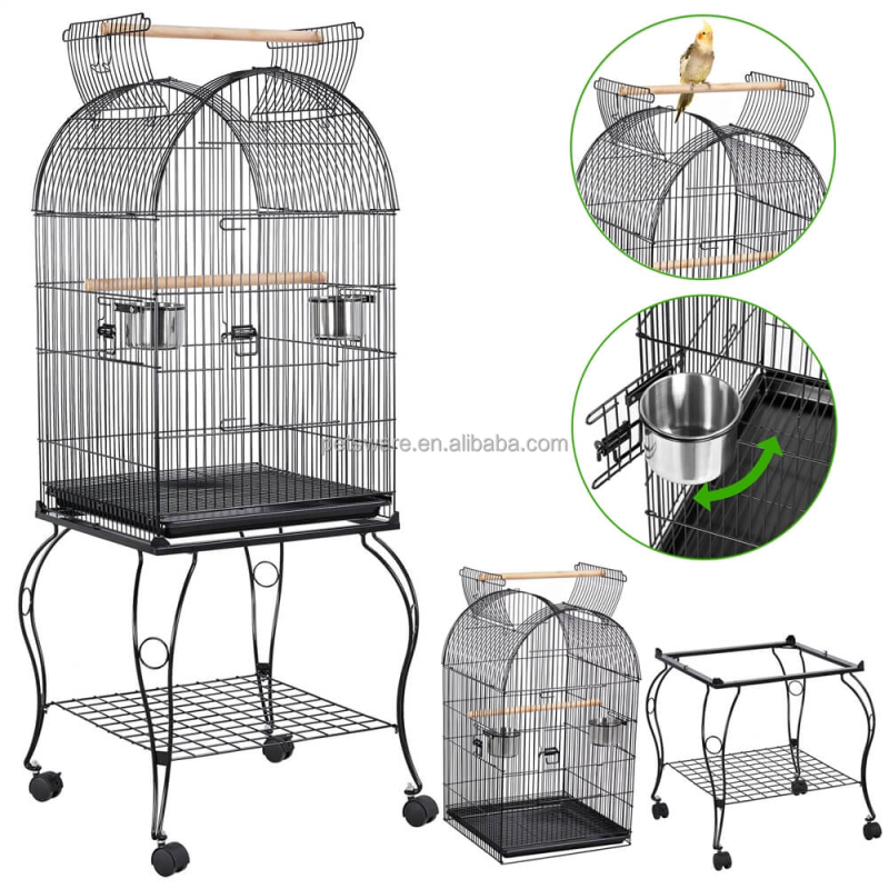 Play Top Cage Supplier - Large Open Play Top Parrot Cage Bird Cage for Parakeets Lovebirds