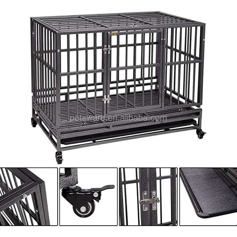 Large Dog Cage Manufacturer - Heavy Duty Dog Cage Strong Metal Kennel and Crate for Large Dogs