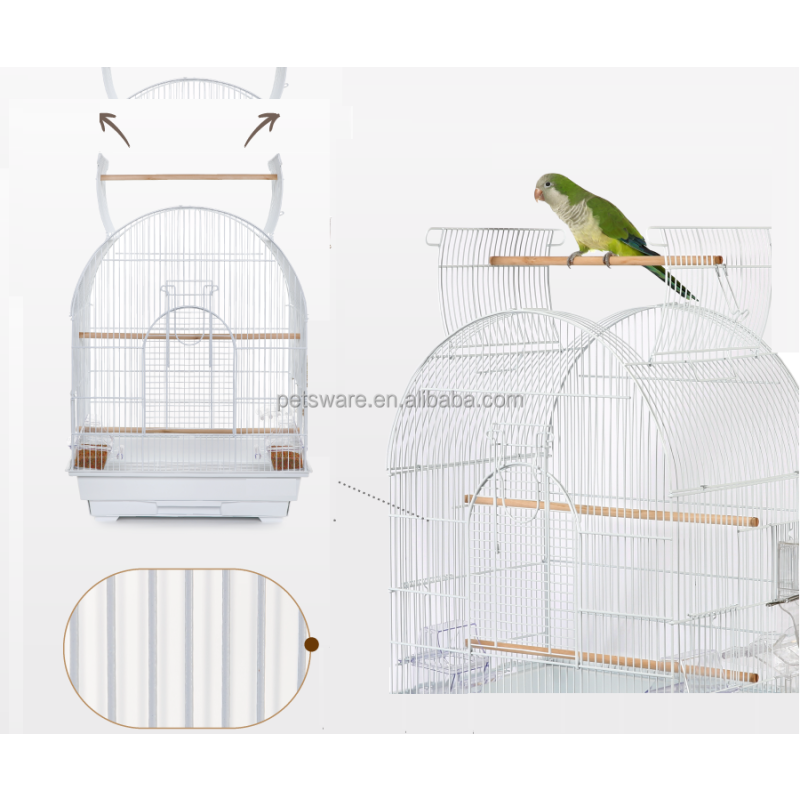Small Bird Cage Factory - Round Top Open Small Bird Cage for Pet Birds