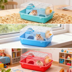 Hamster Cage Factory - High Quality Comfortable Hamster Pet Cage Portable Metal Carrier Habitat