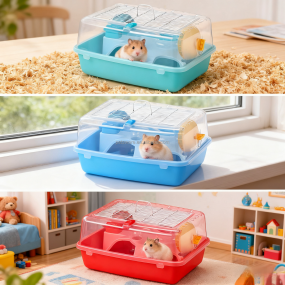 Hamster Cage Factory - High Quality Comfortable Hamster Pet Cage Portable Metal Carrier Habitat