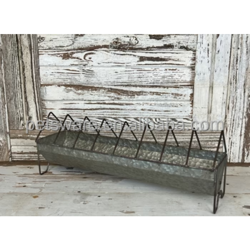 Ground Feeder Supplier - Farm Market Galvanized 12 Inch Slide Top Ground Chicken Feeder for Poultry