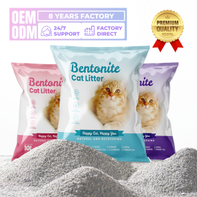 Bentonite Cat Litter Manufacturer - 100% Raw Ore Custom