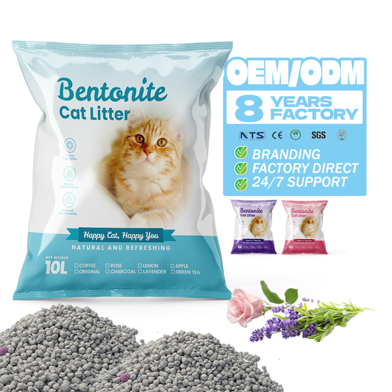 Bentonite Cat Litter Manufacturer - 100% Raw Ore Custom