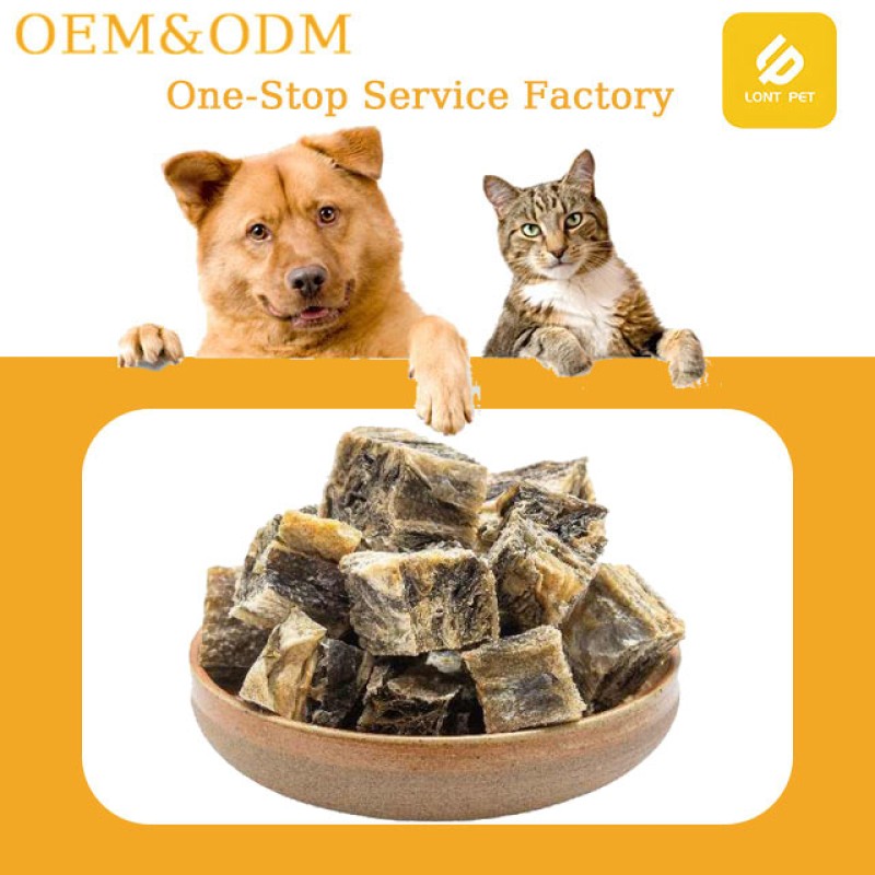 Pet Chews Factory - Customizable OEM ODM Pet Food Mouth-Cleaning Square Cod Skin Pet Chews