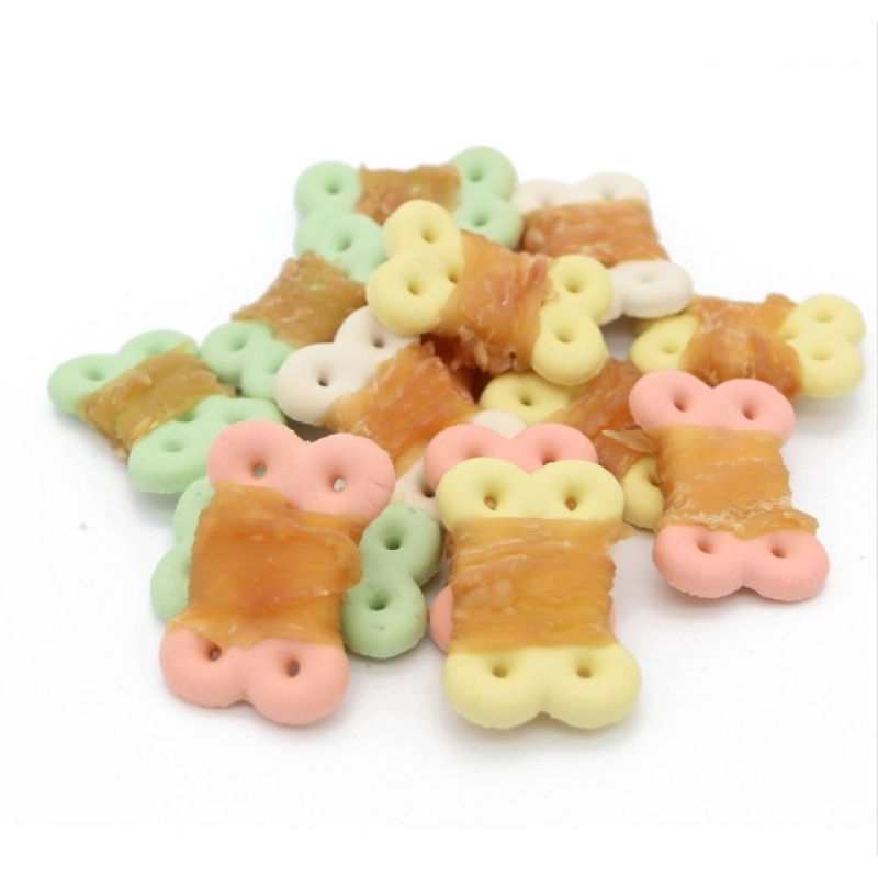 Pet Treats Factory - Hot Selling High Quality Organic Chicken-Wrapped Biscuit Pet Jerky Treats