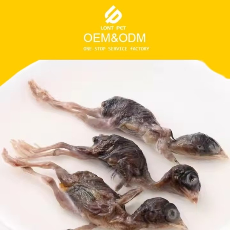 Pet Snacks Manufacturer - OEM High Quality Freeze-Dried Quail Treats Customizable Organic Meat Hair Gills