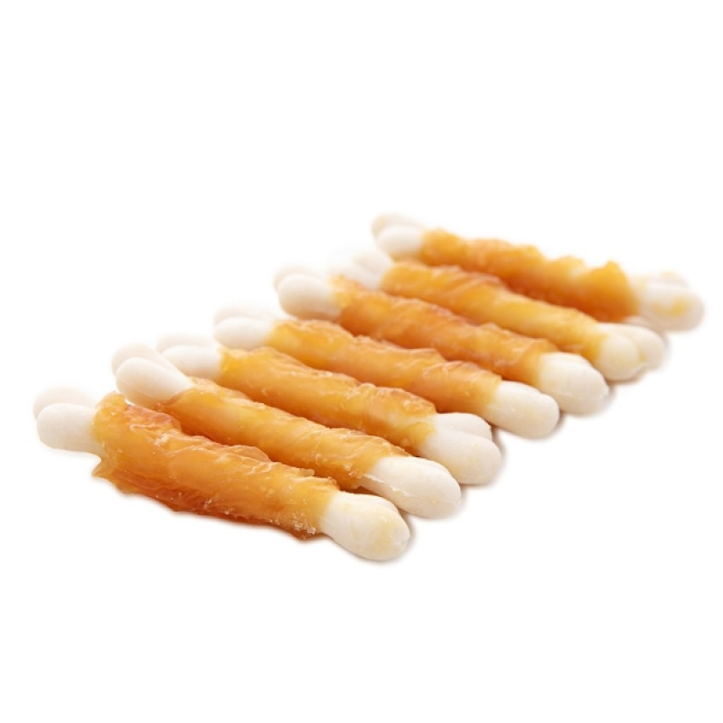 Pet Snacks Manufacturer - OEM Organic Air-Dried Meat Treats for Pets New Type Chicken Wrapped Bone