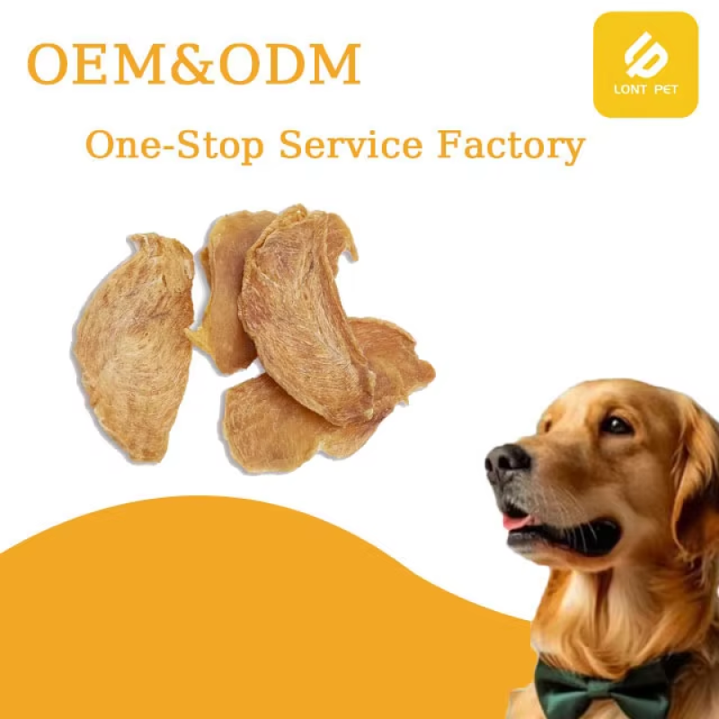 Pet Treats Manufacturer - OEM Factory Wholesale Pet Snack Chicken Jerky Air-Dried Treats Handmade