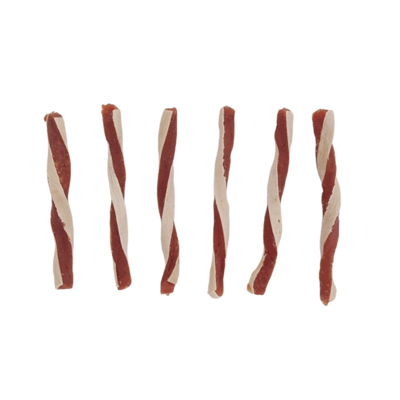 Pet Treats Manufacturer - Customizable Pet Food OEM ODM Factory High Protein Twisted Duck Sandwich