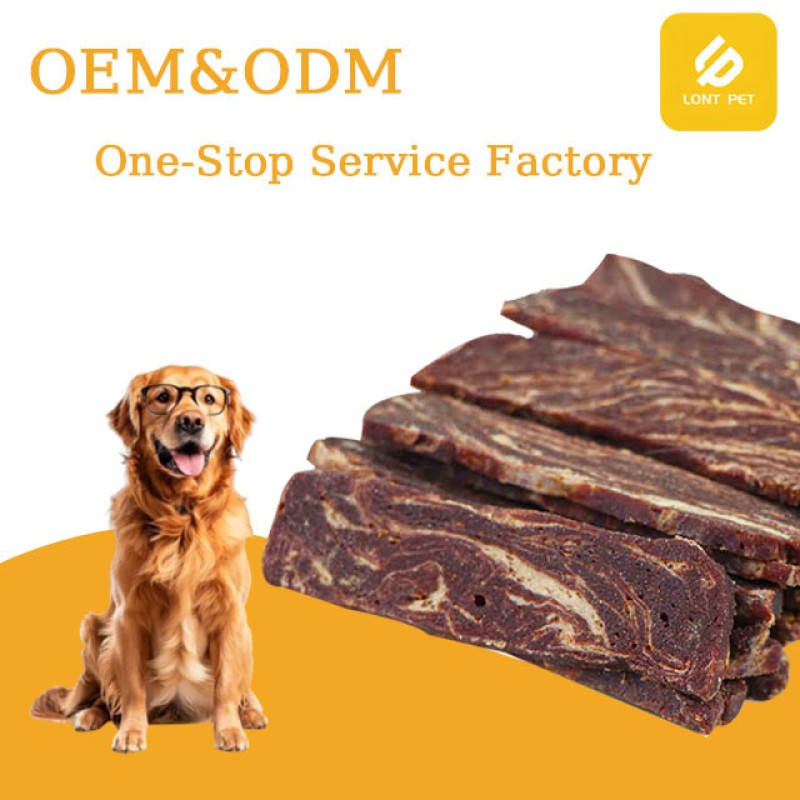 Pet Treats Manufacturer - Customizable High-Protein Organic Lamb Cod Slice Pet Treat Meat-Based