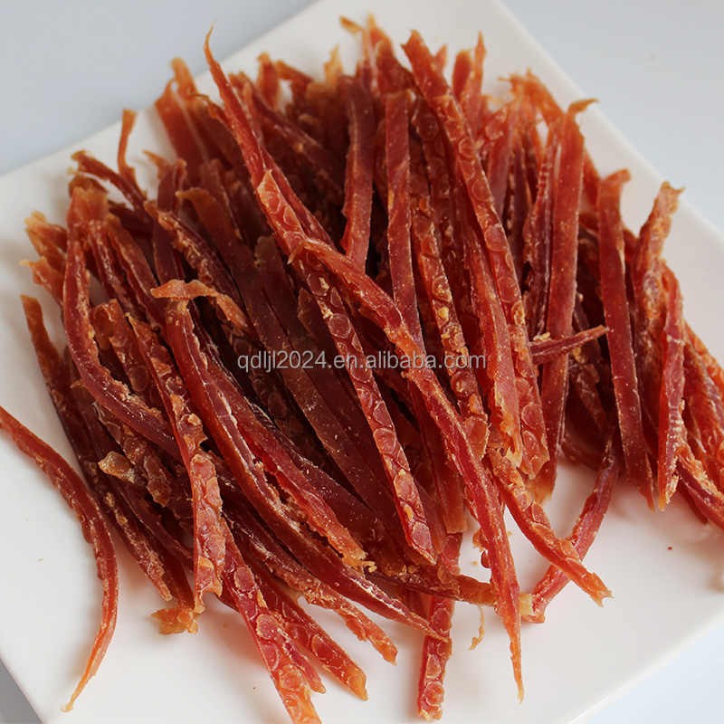 Pet Treats Factory - High Quality Organic Air-Dried Pet Treats Soft Duck Strips Customizable Logo