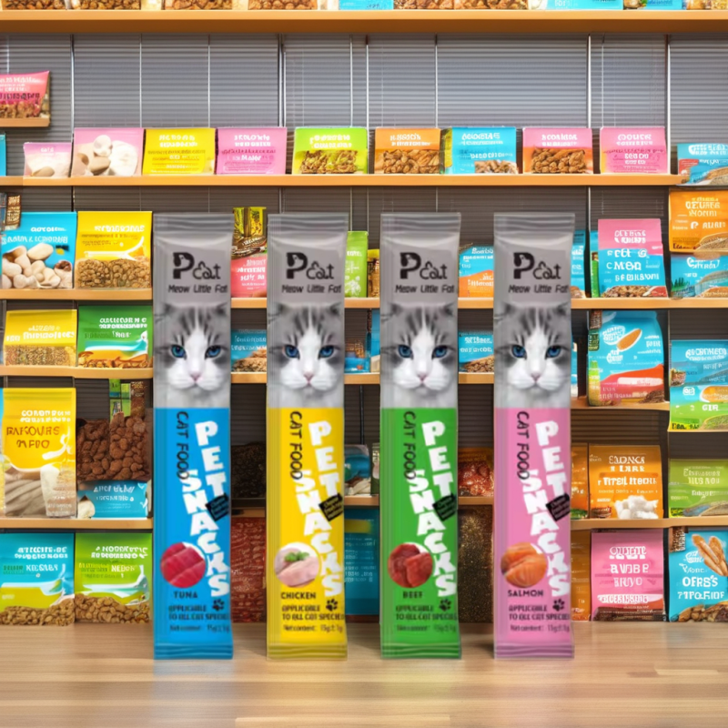 Cat Treats Factory - Wholesale 15g Organic Cat Treats Nutritious Wet Food Chicken Beef Taste