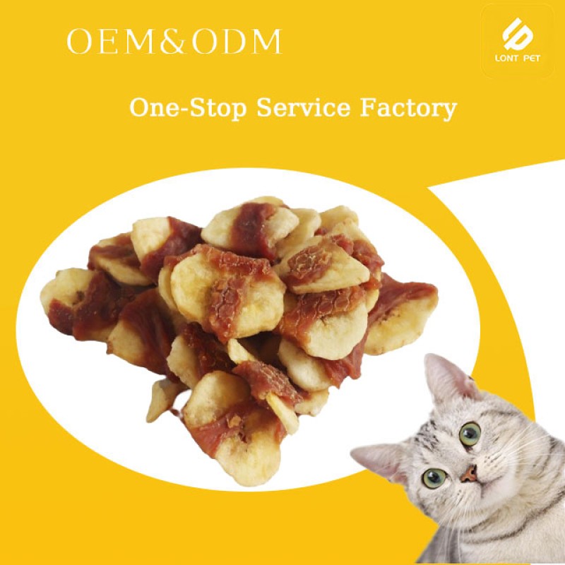 Pet Treats Supplier - Factory Sale Various Organic Freeze-Dried Pet Treats Duck Wrapped Banana