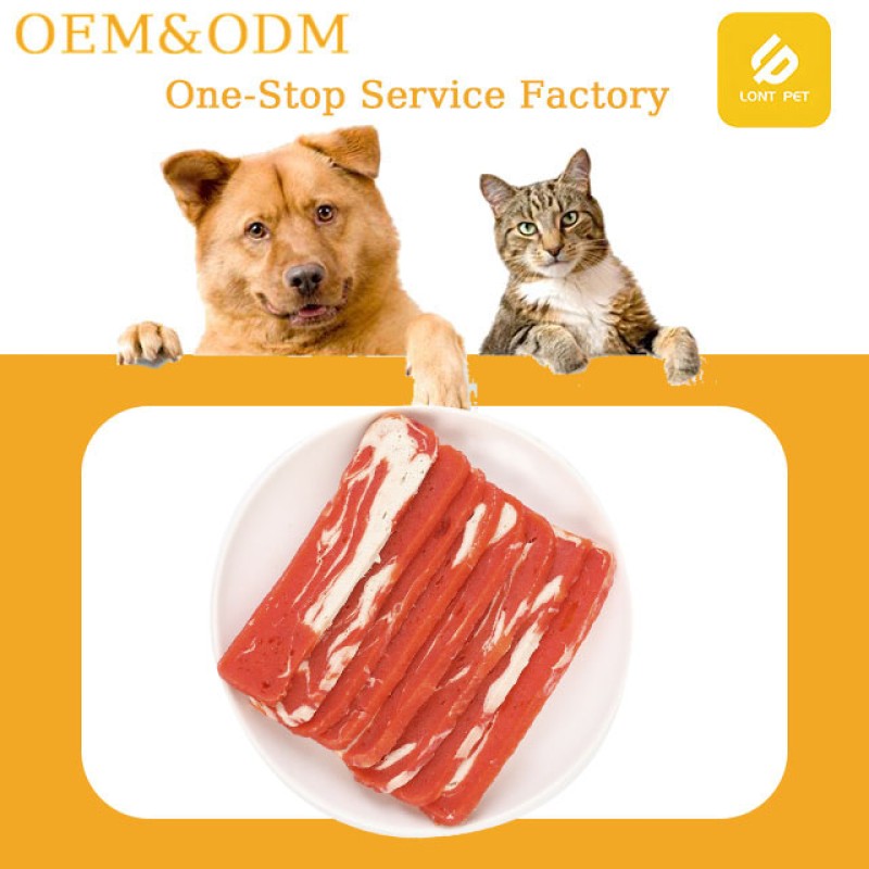 Pet Food Manufacturer - High Quality Customizable Pet Food Duck Cod Slice Meat-Based Cat Snacks