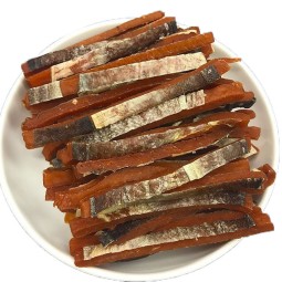 Pet Treats Factory - Customizable Organic High-Protein Salmon Strips with Skin Nutritious Dog Treats